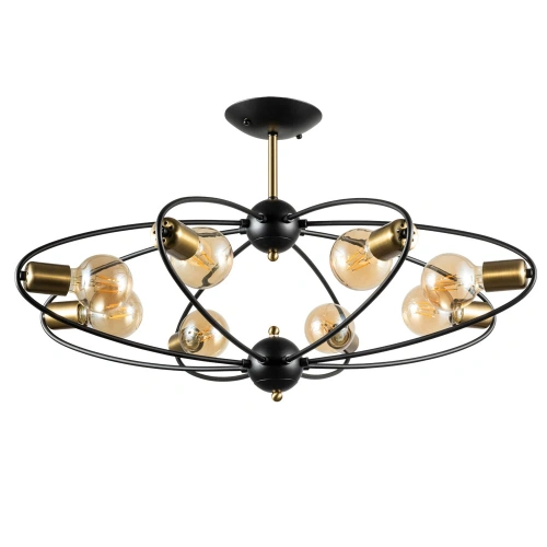 Потолочная люстра Arte Lamp GLASGOW A1963PL-8BK Потолочная люстра Arte Lamp GLASGOW A1963PL-8BK