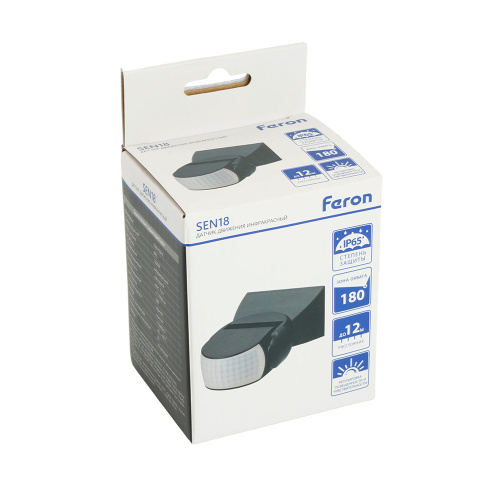 Датчик движения 1200W 12m 180° чёрный, SEN18 фото 14 Датчик движения 1200W 12m 180° чёрный, SEN18 фото 14
