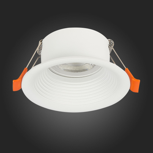 ST202.508.01 Св-к встр. Белый GU10 1*50W  D89xH40 220V Без ламп Встраиваемые светильники фото 6