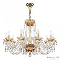 Люстра 5402/10/300 G Amber/M-1H Bohemia Ivele Crystal (Богемия Ивеле Кристалл)
