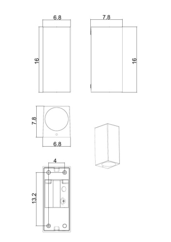 Уличный настенный светильник Arte Lamp Artefact A3404AL-2BK фото 3 Уличный настенный светильник Arte Lamp Artefact A3404AL-2BK фото 3