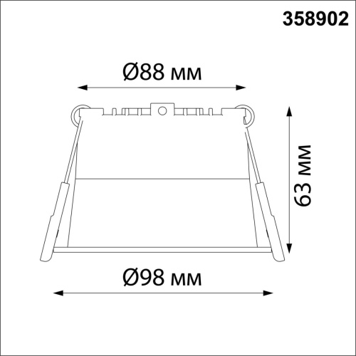 358902 SPOT NT22 536 черный Светильник встраиваемый светодиодный IP20 LED 4000К 12W 220V TRAN фото 3 358902 SPOT NT22 536 черный Светильник встраиваемый светодиодный IP20 LED 4000К 12W 220V TRAN фото 3