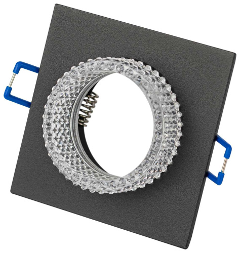 Светильник встраиваемый декоративный ЭРА DK110 BK/CL под лампу MR16 GU5.3 черный/прозрачный Б0058422 фото 5