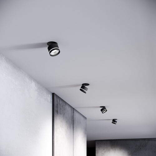 Встраиваемый поворотный светодиодный светильник 8W 4200K чёрный 25035/LED фото 7 Встраиваемый поворотный светодиодный светильник 8W 4200K чёрный 25035/LED фото 7