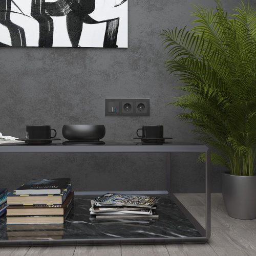 Рамка из металла на 3 поста Аluminium черный алюминий W0031708 фото 5 Рамка из металла на 3 поста Аluminium черный алюминий W0031708 фото 5