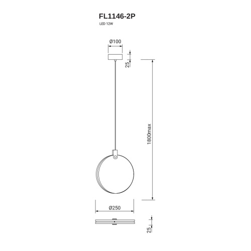 Подвесной светильник Sunrise FL1146-2P фото 2 Подвесной светильник Sunrise FL1146-2P фото 2