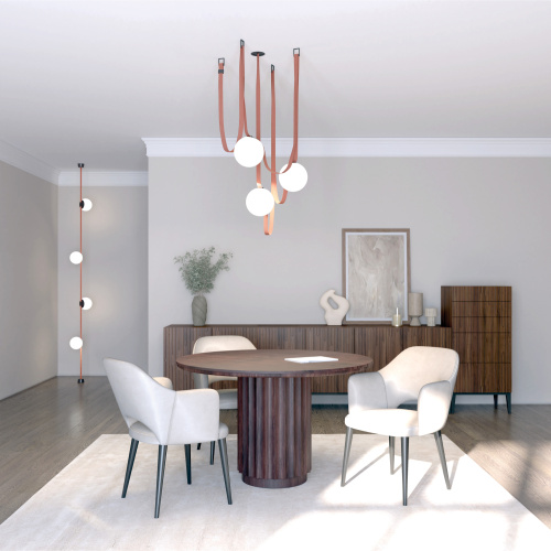 DK5550-BK Cветильник для трека-ремня Belty, серия Orb, со светодиодом, D150*H147мм, 48V DC, 10W, RA90, 120°, 4000K, IP20, белый, акрил фото 12