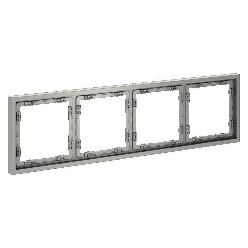 Рамка пластиковая Voltum S70 на 4 поста, (сталь) VLS100405 Рамка пластиковая Voltum S70 на 4 поста, (сталь) VLS100405