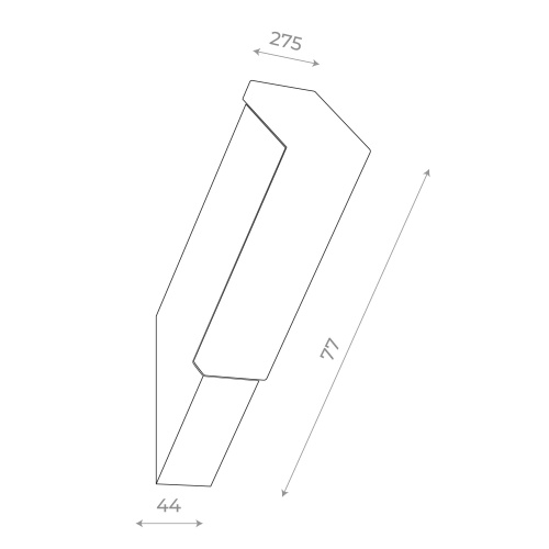 SL096.411.02 Светильник уличный настенный ST-Luce Черный/Белый LED 1*6W 4000K POSTO фото 10