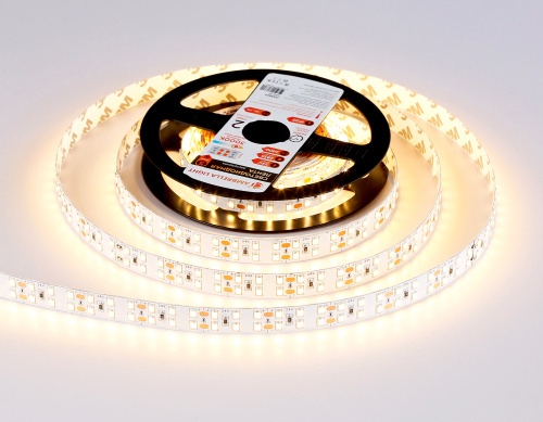 Светодиодная лента двухрядная 24В 2835 204Led 20Вт/м 3000K IP20 5м фото 3 Светодиодная лента двухрядная 24В 2835 204Led 20Вт/м 3000K IP20 5м фото 3