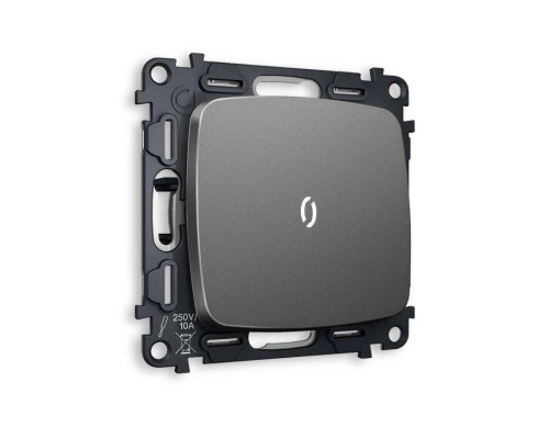 Комплект механизма 1-кл выключателя AMBRELLA VOLT с подсветкой 5600K OMEGA Антрацит серый QUANT (OP6520, VM101, G14W) MO652015 Комплект механизма 1-кл выключателя AMBRELLA VOLT с подсветкой 5600K OMEGA Антрацит серый QUANT (OP6520, VM101, G14W) MO652015