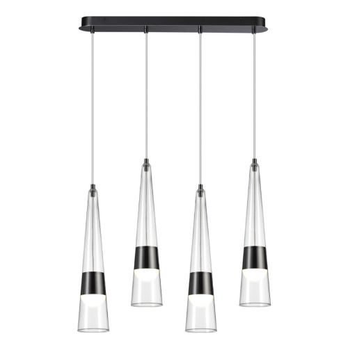 5044/42L L-VISION ODL24 000 глянц.темн.хром/прозрачный/металл/стекло Люстра LED 42W 3000K 4167Лм LUMP фото 3