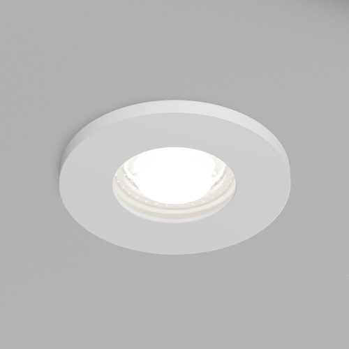 DK2036-WH Встраиваемый светильник влагозащ., IP 44, до 15 Вт, GU10, LED, белый, алюминий