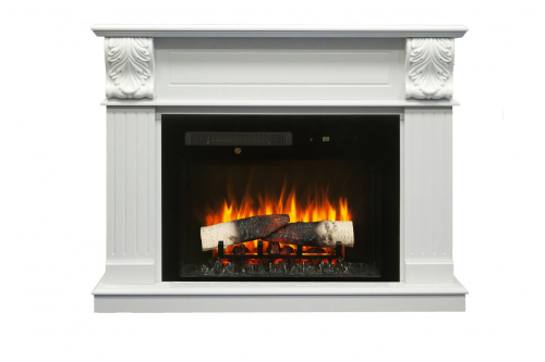 Каминокомплект ГЛОРИЯ Дуб беловежский с очагом Электроочаг MIRAGE/МИРАЖ 25