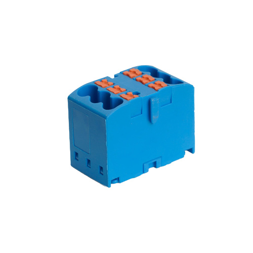 Зажим блочный (групп) для распред.тока нагрузки push-in на 6 точек, сеч 2,5 мм2, 450V, 24А, синий LD580 PTFIX 06/25 фото 4