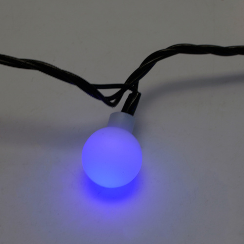 Светодиодная гирлянда Feron CL585 Мультишарики 12м 230V мультиколор, c питанием от сети, черный шнур фото 7