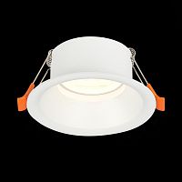 ST201.508.01 Св-к встр. Белый GU10 1*50W  D89xH40 220V Без ламп Встраиваемые светильники