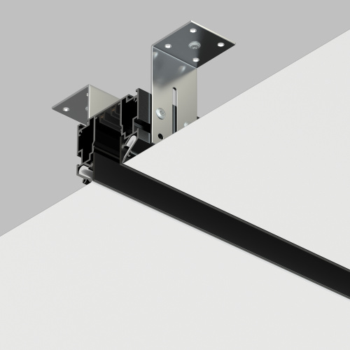 TR2023-BK Профиль-трек SMART ONE, для натяжных потолков, 3 м, алюминий, черный фото 4 TR2023-BK Профиль-трек SMART ONE, для натяжных потолков, 3 м, алюминий, черный фото 4