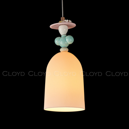 Подвесной светильник Cloyd LOTTIE-E P1 / Ø15 см - керамика - золото (арт.11894)