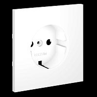 Накладка для розетки с заземлением S70 (белый матовый) Voltum VLS000602