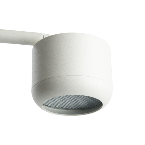 Светильник под лампу настольный Feron DE365 ECHO 12W, 230V, GX53, белый, с  антибликовой сеточкой фото 2