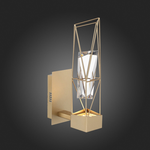 SL815.201.01 Бра ST-Luce Матовое золото/Матовое золото, Прозрачный LED 1*6W 4000K PROGETTO фото 2