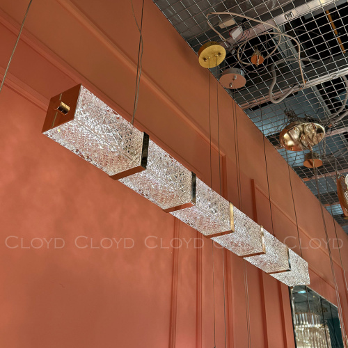 Подвесной светильник Cloyd PROMENADE P1 / шир. 110 см - золото (арт.11527) фото 4