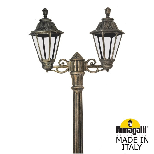Fumagalli Садово-парковый фонарь FUMAGALLI RICU BISSO/RUT 2L E26.157.S20.BXE27 фото 2 Fumagalli Садово-парковый фонарь FUMAGALLI RICU BISSO/RUT 2L E26.157.S20.BXE27 фото 2