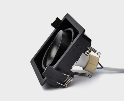 DE-311 black светильник встраиваемый поворотный фото 4