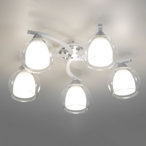 Citilux Кристи CL152150 Люстра потолочная Белая Хром фото 4 Citilux Кристи CL152150 Люстра потолочная Белая Хром фото 4