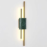 4360/10WL MIDCENT ODL23 000 изумрудный мрамор/золотистый металл Настенный св-к IP20 LED 10W 645Лм 3000K MARMI