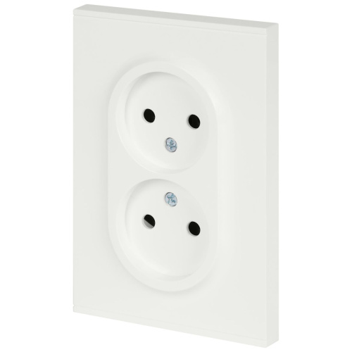 Розетка ЭРА Arktik 16-2107-08 без заземления двойная 2X2P 16А-250В белый матовый Б0071688 фото 5 Розетка ЭРА Arktik 16-2107-08 без заземления двойная 2X2P 16А-250В белый матовый Б0071688 фото 5