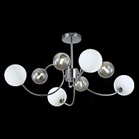 SLE220912-08 Светильник потолочный Хром/Белый, Дымчатый G9 LED 8*5W FORMAE