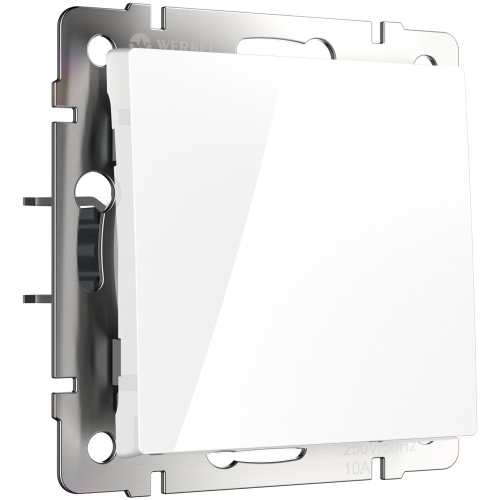 Выключатель одноклавишный проходной (белый) W1112001 Выключатель одноклавишный проходной (белый) W1112001