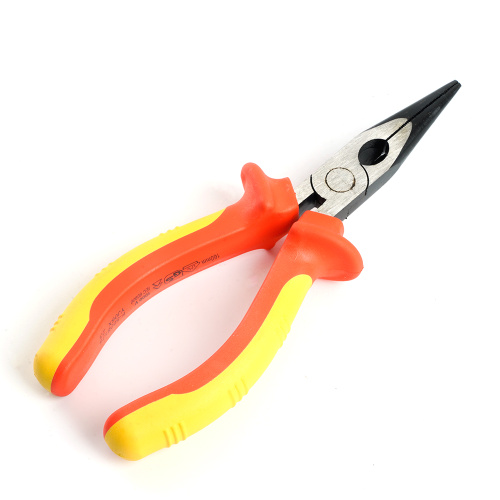 PLM-2-160-P Длинногубцы диэлектрические, 160мм, Cr-V, двухкомпонентная рукоятка фото 4