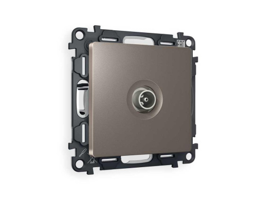 Комплект механизма TV розетки проходной ALFA Темная бронза матовый 5-1000 MHz 4dB QUANT (AP6430, VM211) MA643030 Комплект механизма TV розетки проходной ALFA Темная бронза матовый 5-1000 MHz 4dB QUANT (AP6430, VM211) MA643030