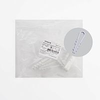 Дюбель-хомут для круглого кабеля (5-10мм), STEKKER DCL00-5-10, полипропилен, белый, (DIY упаковка 10шт.