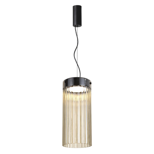 5047/10L L-VISION ODL24 000 черный/светл.янтарный/металл/стекло Подвес LED 10W 4000К 1237Лм PILLARI фото 3