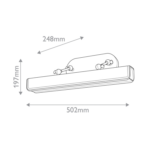Светильник для картин Alora, Арт. QN-VALISE-PL-M-VBS-CL фото 5