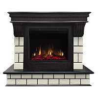 Электрокамин RealFlame Castle 25,5 DN орех с очагом Saphir 25,5