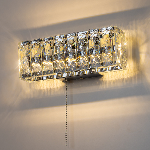 Citilux PALANT CL325312 LED Бра хрустальное с выключателем Хром фото 7 Citilux PALANT CL325312 LED Бра хрустальное с выключателем Хром фото 7