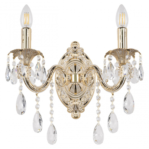 Бра с хрустальными подвесками AL7901B10/2/175 B GW Bohemia Ivele Crystal (Богемия Ивеле Кристалл)