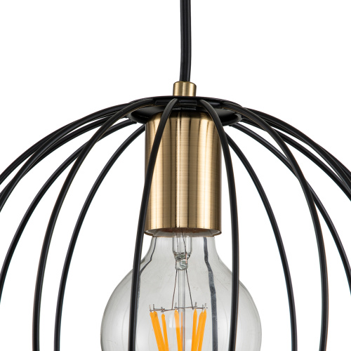 Настенный светильник Escada 10176/1A E27*60W Black/Brass фото 3