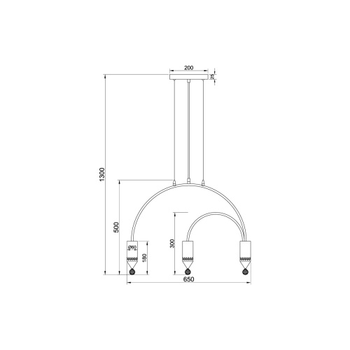 Подвесной светильник Vele Luce Pioggia VL4283P03 фото 3