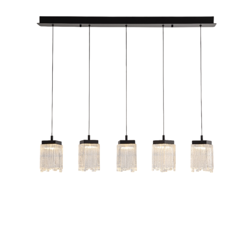 Подвесной светильник MD25020403-5B1 Matt black, LED/25.4W, 3000K dimmable