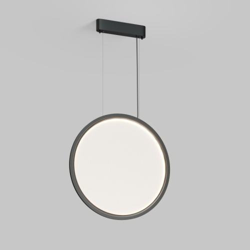 Подвесной светильник вертикальный VEIL, 35 Вт, ?600?2100 мм, LED 2700-6000K, IP20, пульт Д/У (в комплекте), черный, алюминий, акрил фото 2