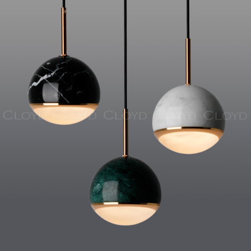Подвесной светильник Cloyd LUNAR P1 / латунь - черн.мрамор (арт.11057) фото 3