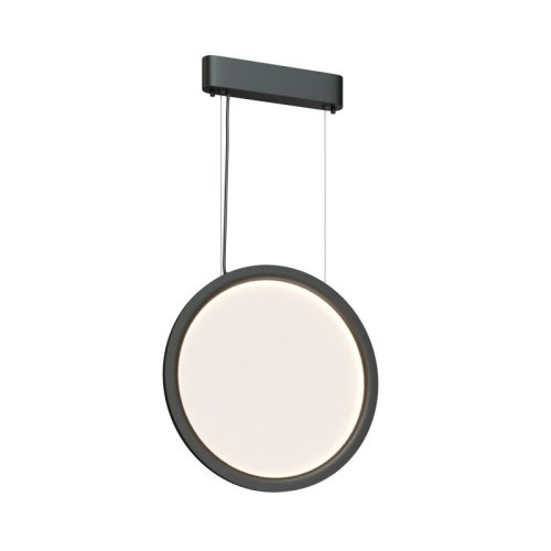 Подвесной светильник вертикальный VEIL, 25 Вт, ?450?1950 мм, LED 2700-6000K, IP20, пульт Д/У (в комплекте), черный, алюминий, акрил фото 2