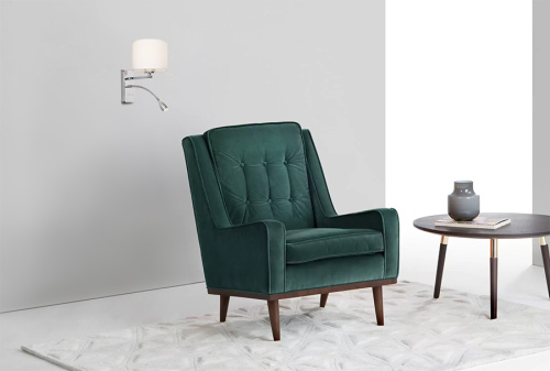 Настенный светильник Escada 552/A LED*1W+E27*60W Chrome/White фото 3 Настенный светильник Escada 552/A LED*1W+E27*60W Chrome/White фото 3