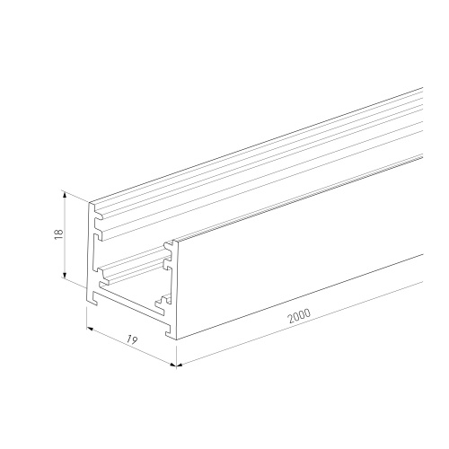 Brass Line Шинопровод накладной латунь 2м 85227/00 фото 5